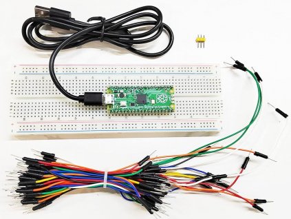 Keyestudio Arduino Raspberry PI Pico sada (830 Hall Breadboard Header+USB kabel+65ks kabelů)