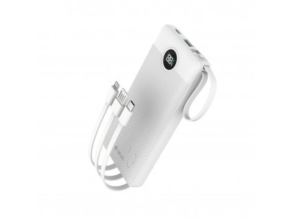 DEVIA powerbank 10000mAh 4 kabely 22,5W ES  bílá