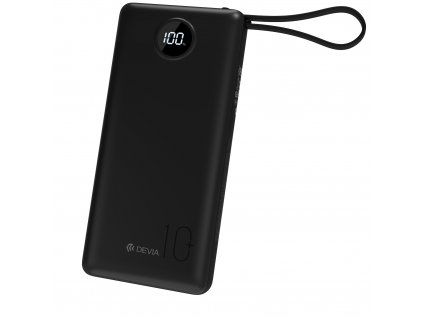 DEVIA powerbank 10000mAh 4 kabely 22,5W ES černá