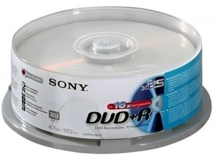 Sony DVD+R 4,7GB 16x, cakebox, 25ks