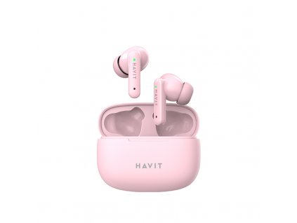 Havit bezdrátová sluchátka TW967P růžová