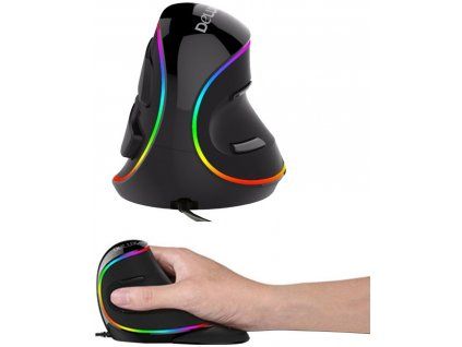 11629 delux opticka mys usb m618 plus rgb vert