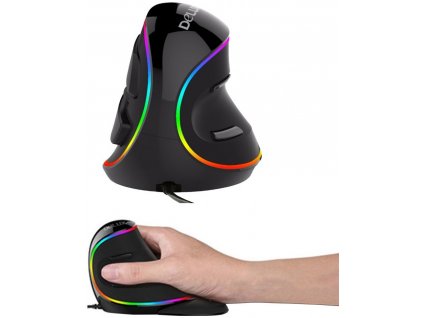 Delux Optická myš USB M618 Plus RGB-vert.