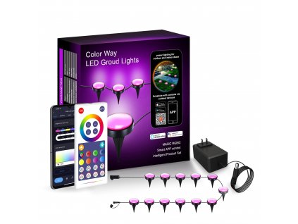 X-SITE SMART LED světlo zahradní RGB+IC IP67 Tuya GL15 -10M