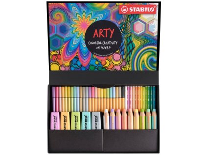 Souprava - Kreativní sada Pastel STABILO ARTY - 50 ks