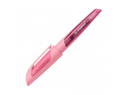 Plnicí pero se standardním hrotem M - STABILO EASYbuddy Pastel růžová - vč. bombičky s modrým zmizíkovatelným inkoustem