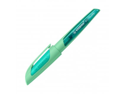 Plnicí pero se standardním hrotem M - STABILO EASYbuddy Pastel mentolová - vč. bombičky s modrým zmizíkovatelným inkoustem