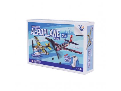 PLAYSTEM 3 in 1 Rubberband Airplane Set
