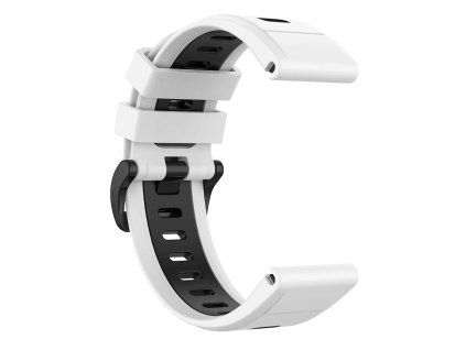 12571 reminek pro garmin quick release silikonovy 26mm bilocerny