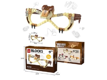 DK DIY Blocks brýle party serie DINO 54ks