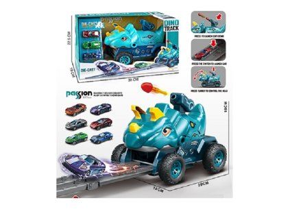 12823 dk dino auto na kolejich triceratops