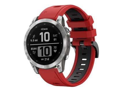 Řeminek pro Garmin Fenix ​​7 / EPIX 22mm jednobarevný silikonový řemínek k hodinkám s rychlým uvolněním