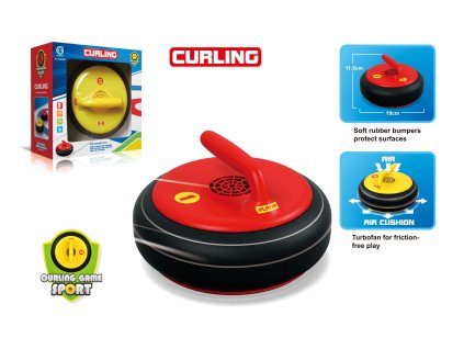 PAKTAT míč Curling s LED, červený