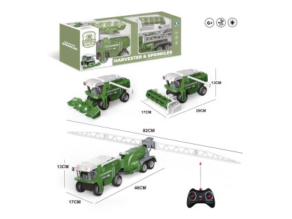 PAKTAT RC stroje 4CH kombajn 3v1
