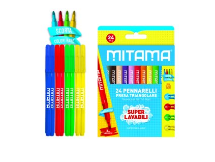 MITAMA Fixy pratelné 3mm/24ks