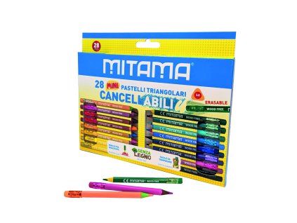 13486 13486 mitama pastelky gumovaci mini 28ks