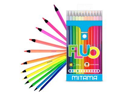 13489 13489 mitama pastelky kulate fluo 3 3mm 12ks