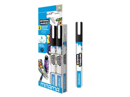 MITAMA popisovač UNI 2,5mm bílá 2ks