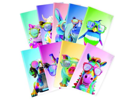 MITAMA Animal sešit A4 40+2 80gr linky