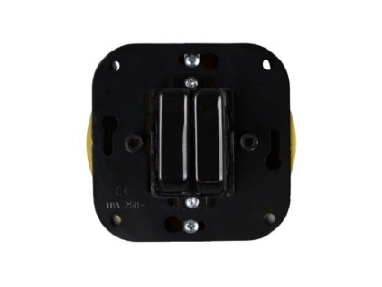 hranaty keramicky vypinac retro keramik c5 s kolebkou cerny komplet 2