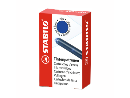 STABILO náplň inkoustová (bombičky)6ks modrá