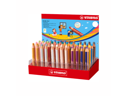 STABILO woody 3 in 1 48 ks displej