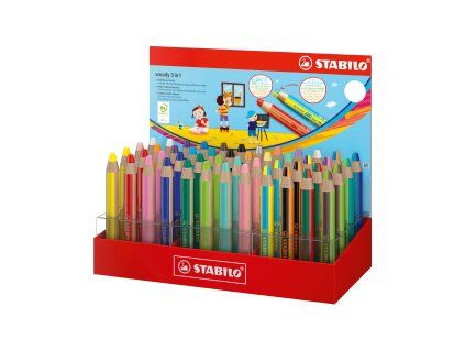 STABILO woody 3 in 1 duo 48ks displej