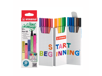 15001 stabilo pen 68 zig zag 18ks