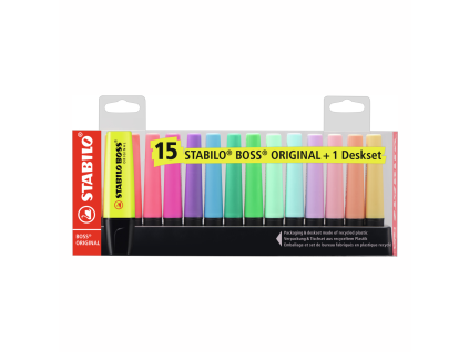 STABILO BOSS ORIGINAL 15ks