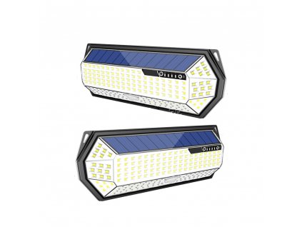 LED venkovní solární světlo BD-004 196LED s detektorem pohybu