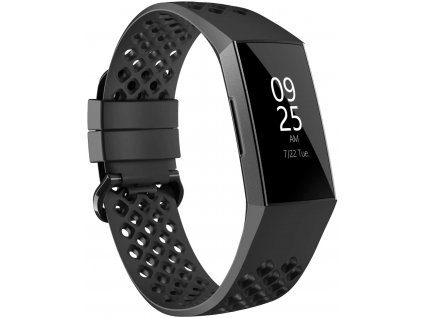 DEVIA řemínek na FITBIT Charge 3&4 L černý