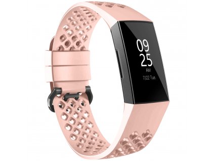 DEVIA řemínek na FITBIT Charge 3&4 S růžový