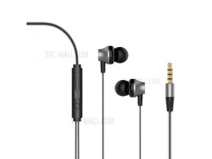 DEVIA sluchátka Metal in Ear,černá