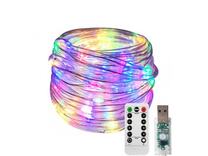 LED RGB světelný řetěz GZD-001 5m USB barevný