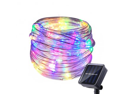 LED RGB světelný řetěz GZD-007 20m solar barevný