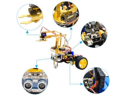 Keyes Arduino 4DOF  robotická paže Learning Kit