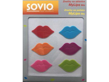 8466 sovio znacky na sklenice mylips 6ks