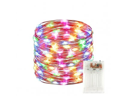 LED světelný řetěz TXD-007 5m AA barevný