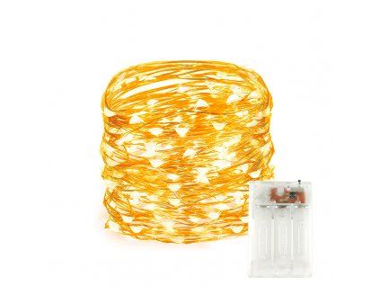 8553 2 led svetelny retez txd 007 5m aa bily