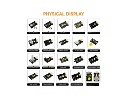 Keyestudio KS0361 Arduino startovací sada 37 v 1 pro BBC Microbit (bez microbit desky)