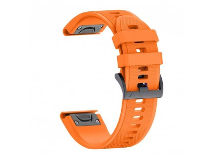 Řemínek pro Garmin QuickFit silikonový 26mm oranžový