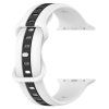 10008 3 reminek pro apple watch silikonovy 38 40 41mm bilocerny