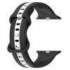 10011 reminek pro apple watch silikonovy 38 40 41mm cernobily