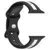 Řemínek pro Apple watch silikonový 42/44/45/49mm černobílý