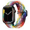 10161 1 reminek pro apple watch nylonovy 42 44 45 49mm duhovy