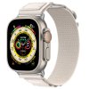 Řemínek pro Apple watch nylon kožený 42/44/45/49mm bílý