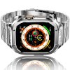 Řemínek pro Apple watch kovový 3Beads 44mm s krytem stříbrný