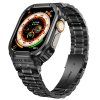 10251 reminek pro apple watch kovovy 3beads 45mm s krytem cerny