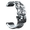 Řemínek pro Garmin Forerunner 735XT 26mm black-white camouflage