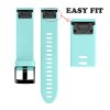 Řemínek pro Garmin QuickFit ERSQCKS-001 silikonový 22mm světle tyrkysový